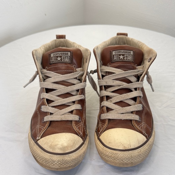Converse Other - Converse Pinecone Brown Leather High-Top Sneakers UNISEX